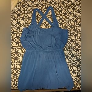 XL Xhiliration Blue Summer Dress